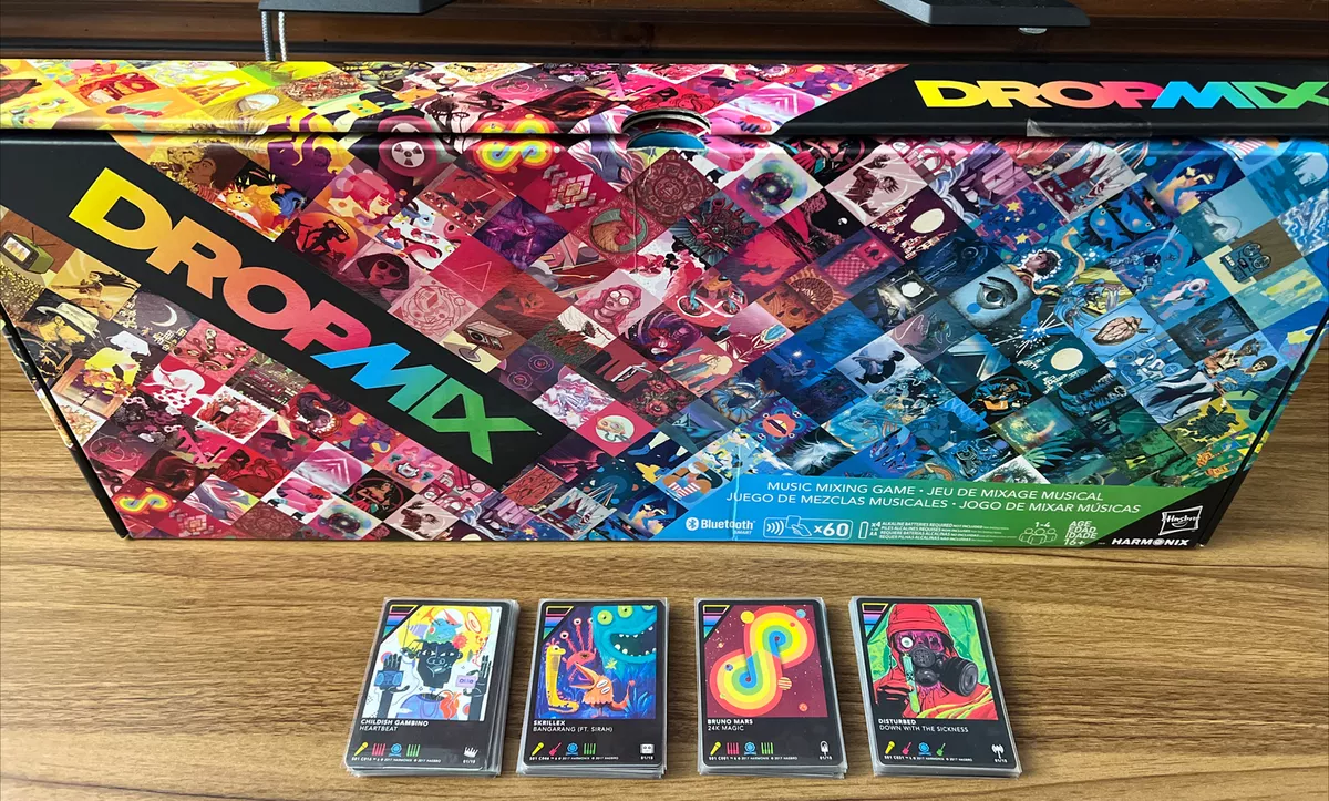 Hasbro - Harmonix - DropMix Music Mix Game System - Complete w 60 Cards  Open Box 630509600373