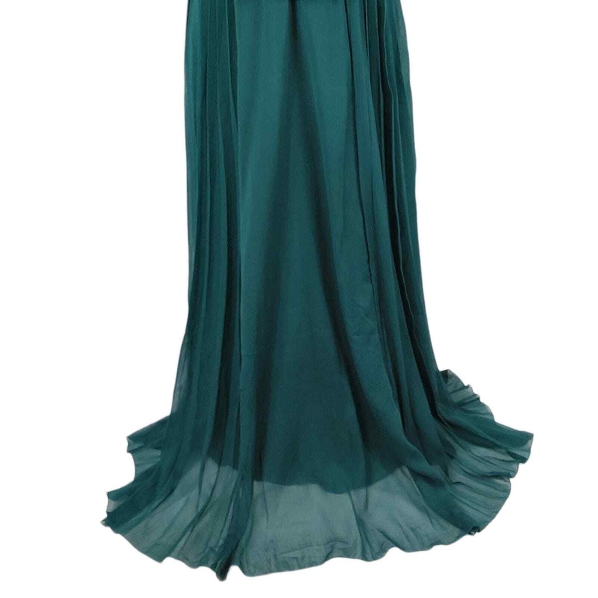 ASOS Design Forest Green Bridesmaid Pleated Maxi (floor length) Dress | eBay