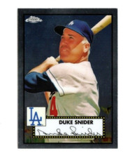2021 Topps Chrome Baseball Platinum Anniversary Duke Snider Base #602