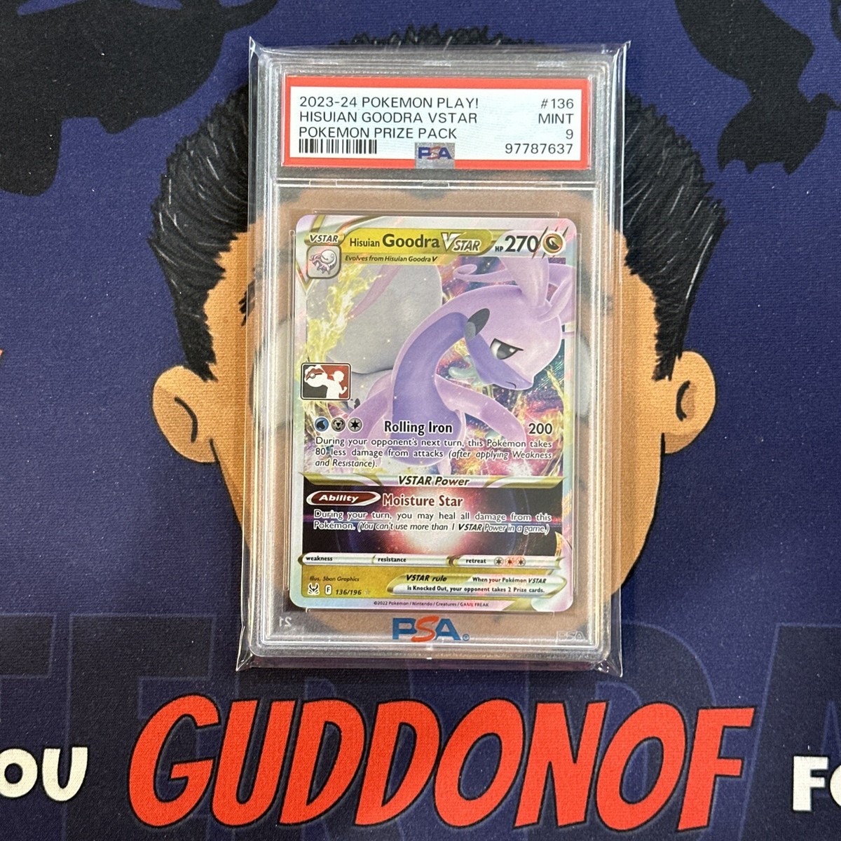 PSA 9 MINT 2023-2024 Pokemon Play! Prize Pack HISUIAN GOODRA VSTAR