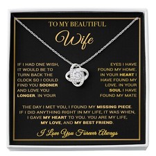 To My Wife Necklace, Gift For Wife, Anniversary Gift For Wife, Necklace For Wife