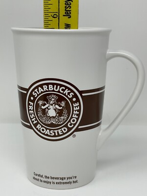 Starbucks 2008 16oz Fresh Roasted Coffee Original Brown Siren Logo Tall Mug  | eBay