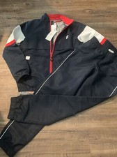 NWT Boys 10 Athletic Tracksuit Workout Navy Red 270 Jacket Pants Tee shirt