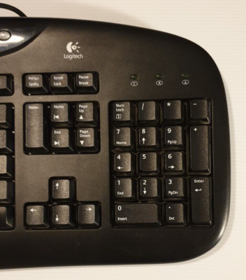 Logitech Y-SZ49 Internet Pro Wired Keyboard Colour Black Slim