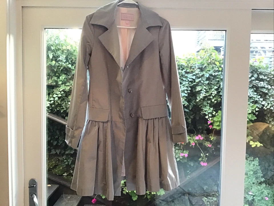 Pink Tartan Silver Color Coat Size 4, Made In Canada - Image 3 of 4