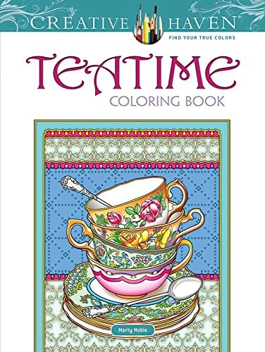 Creative Haven Teatime Coloring Book By Marty Noble - Image 5