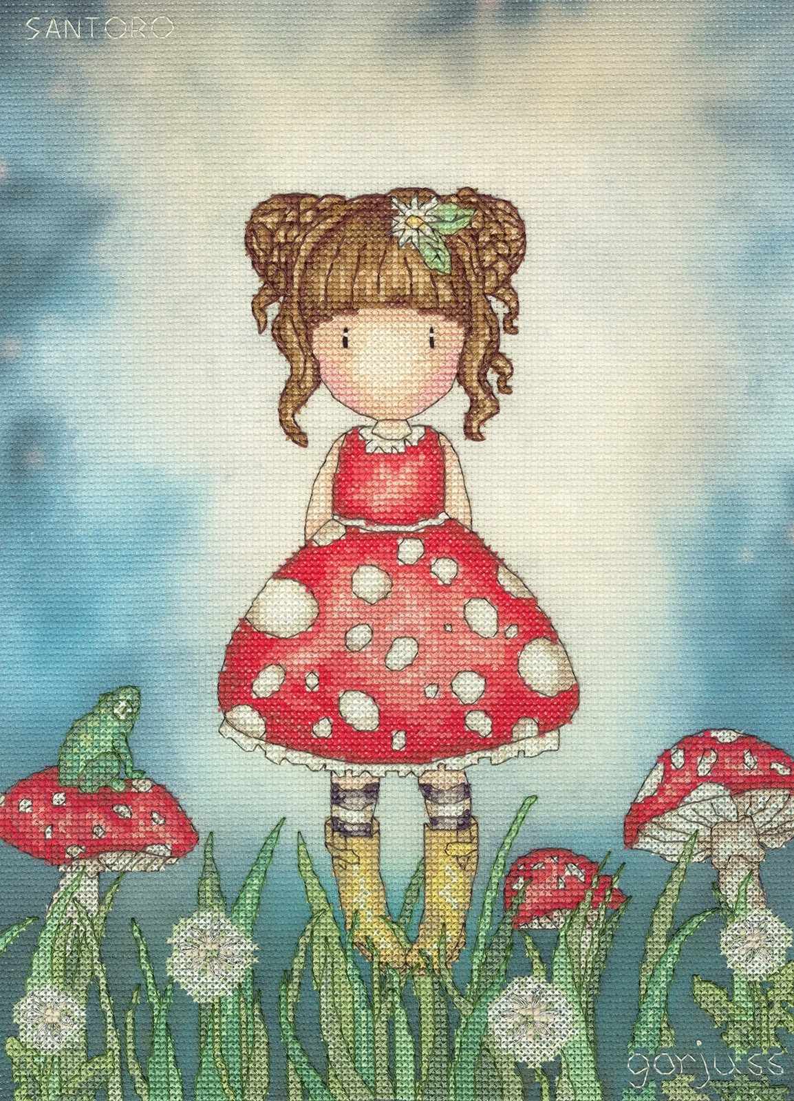 Little Mushroom (Gorjuss) Cross Stitch Kit by Bothy Threads