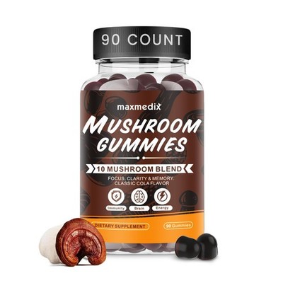 maxmedix Mushroom Gummies - 10x Supplement with 90 Count (Pack of 1) 