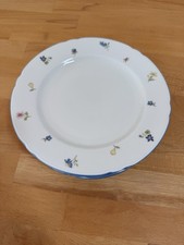 6x Seltmann Weiden Marie Luise Streublume Kuchenteller Dessertteller blauer Rand