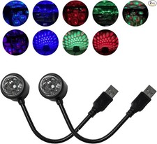 2 PCS USB Star Night Light Projector, Sound-Activated Portable Ca Color: 2 PCS