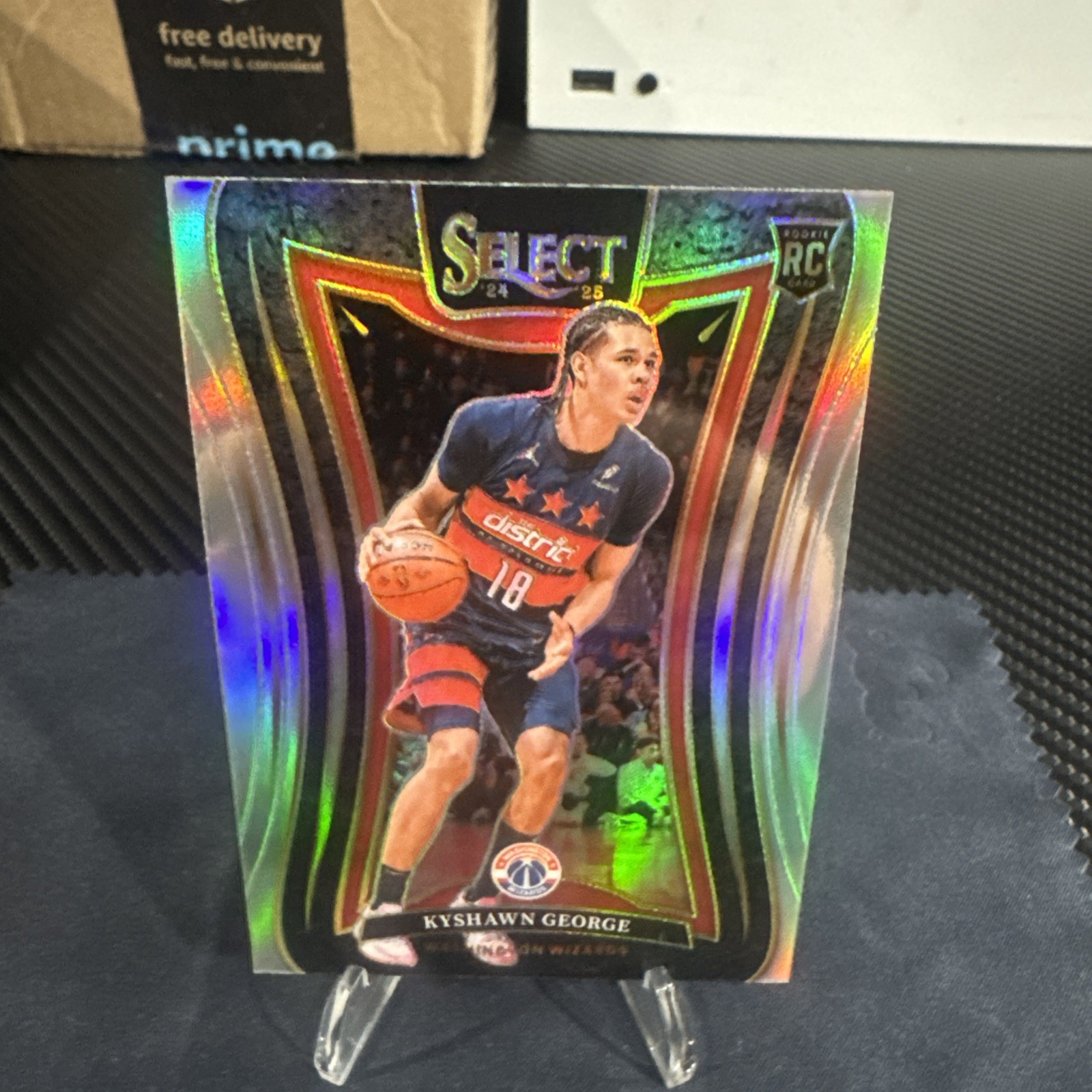 2024-25 Panini Select - Mezzanine Kyshawn George #374 Silver Prizm (RC)