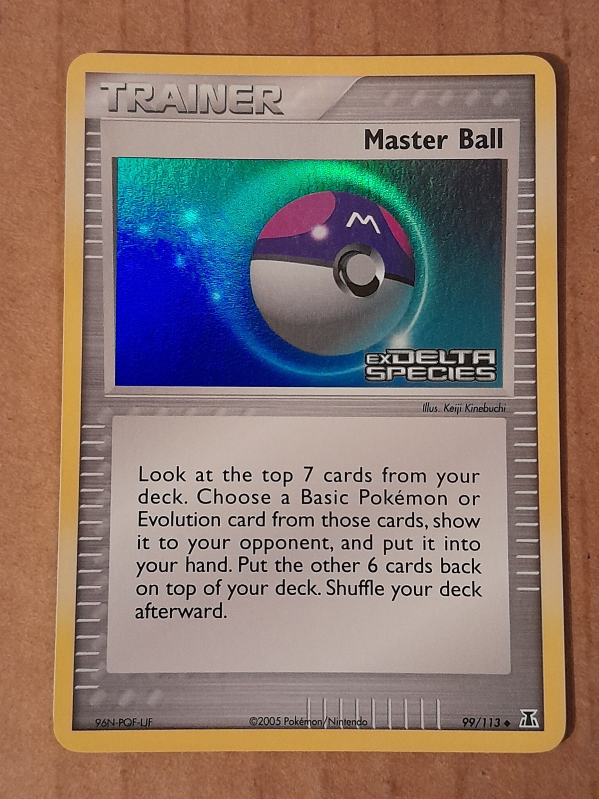 Pokemon Master Ball 99/113 ex Delta Species Reverse Holo NM See Pictures