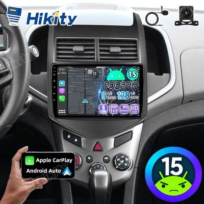 6+128GB Android 15 Carplay Autoradio NAVI für Chevrolet Aveo T300 2011-2016 +KAM