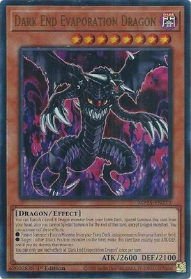 YUGIOH: 1x Dark End Evaporation Dragon MP25-EN212 Ultra Rare 2025 Mega-Pack