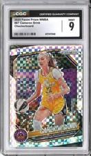 Cameron Brink LA Sparks 2025 Panini Prizm WNBA Silver Checkerboard CGC 9