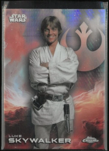 2025 Topps Chrome Star Wars Luke Skywalker Red Prism