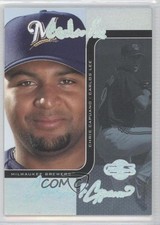 2006 Topps Co-Signers HyperSilver Blue 7/10 Carlos Lee Chris Capuano #62 y0i