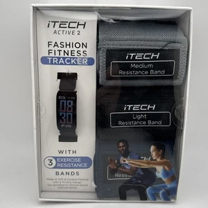 ITECH En cours 2 Fitness Tracker Watch avec moniteur de fréquence cardiaque & 3 Résistance