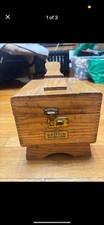 Vintage Griffin Shinemaster Wooden Shoe Shine Kit With Full Kit