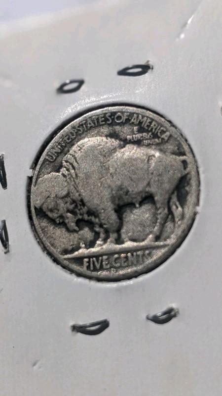 1936-D 5C Buffalo Nickel Coin.