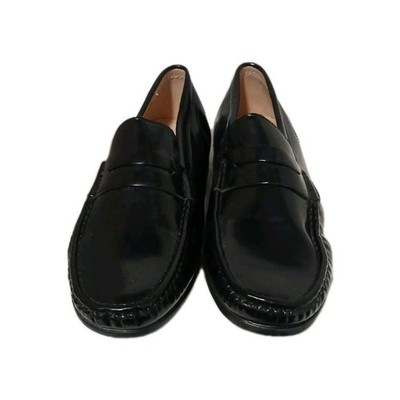 Franco Vanucci Men's 8.5 Black Loafer Slip On Shoes Casual Prep