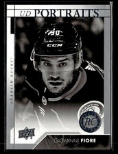 2017-18 Upper Deck #P-89 Giovanni Fiore UD Portraits Card Anaheim Ducks