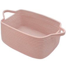 Gift Baskets Empty for Kids, Valentines Day Basket Woven 14"L x 10"W x 6"H Pink