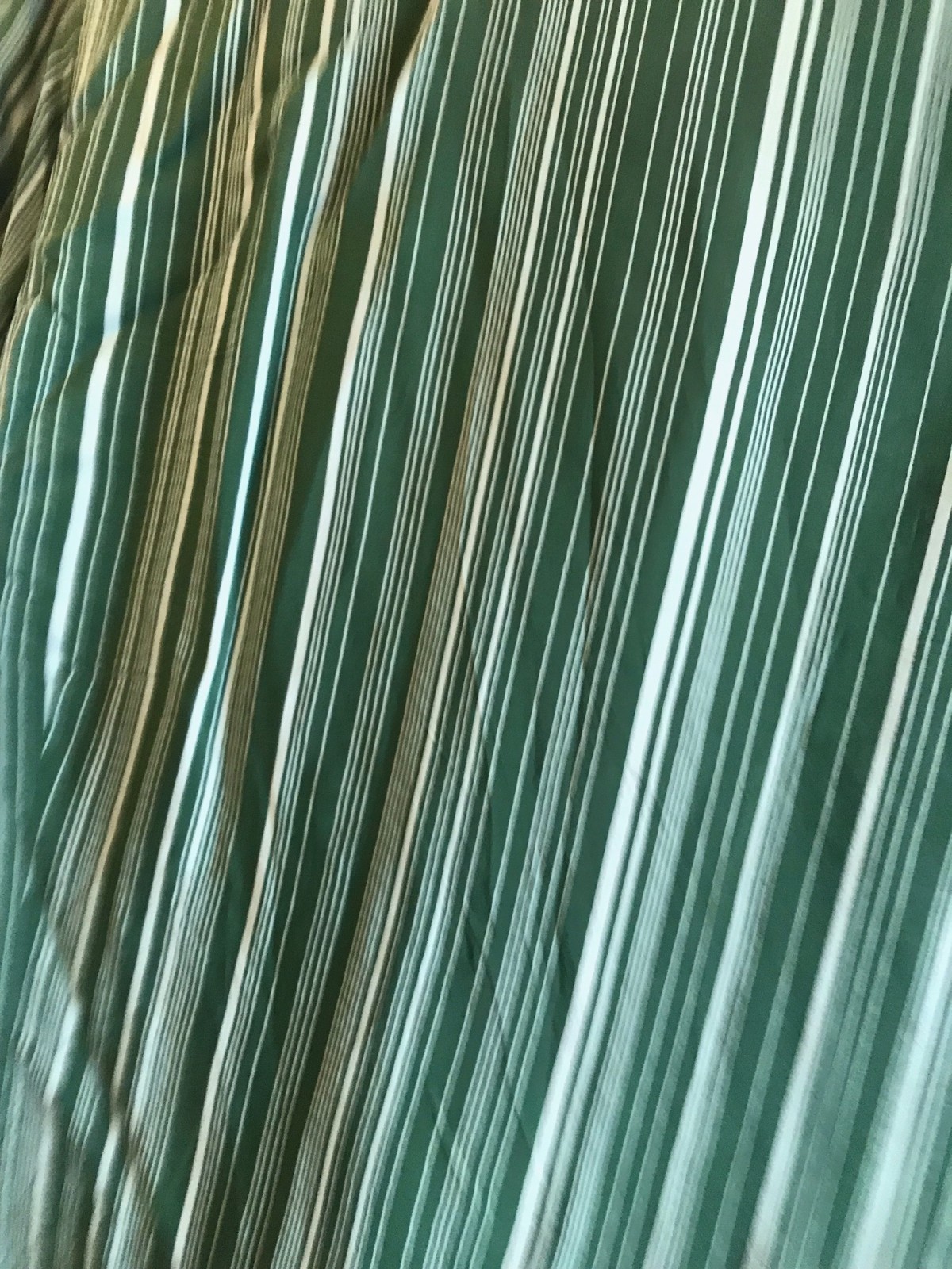 Vintage Italian Valentino green striped silk mens shirt 1960's thumbnail 10