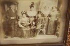 Antique Photograph Men Women Gypsies? Vaudeville Actors? Custom Frame Dresses — photo 6