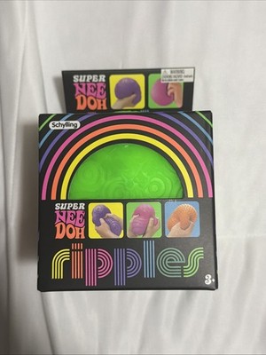 Schylling Super NeeDoh Ripples Huge XL Green Tactile Squeeze Toy, Ages 3+