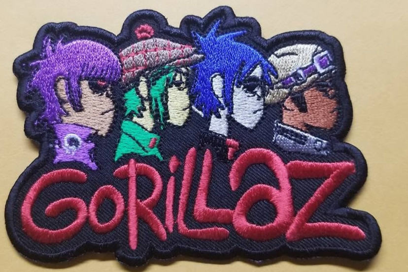 Gorillaz Alternative Hip Hop Virtual Band 2.5" x 3.5" Embroidered Iron On Patch