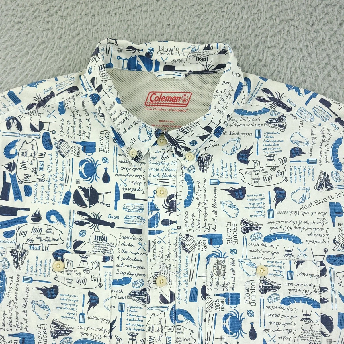 Las mejores ofertas en Camisas Coleman azul para De hombre | eBay