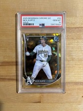 2025 BOWMAN CHROME SAPPHIRE EDITION GOLD #93 NICK KURTZ /50 PSA 10