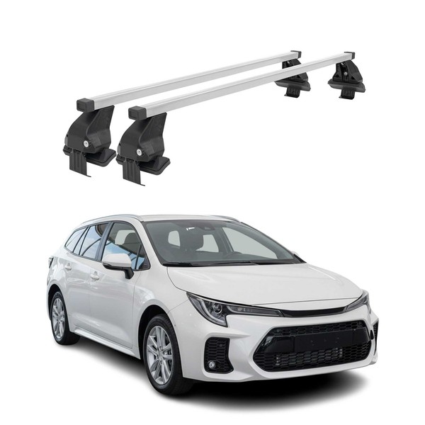 Menabo DachträGer GrundtäGer FüR Suzuki Swace 2020-2026 50Kg Stahl Silber 2 Tlg-image