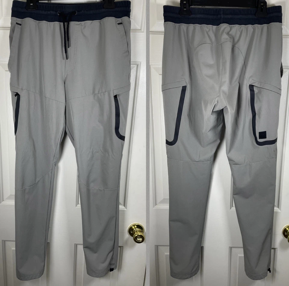 Pantalones cargo Under Armour Sportstyle Elite para hombre grandes gris cordón 31" entrepierna Foto 2 de 4