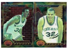 JAMAL MASHBURN ROOKIE 2 CARD LOT 1993-94 TOPPS FINEST 22 & 110 DALLAS MAVERICKS