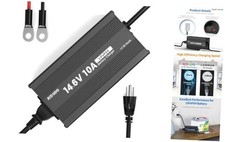 12V 10A LiFePO4 Battery Charger Smart Deep Cycle Battery Charger for Lithium