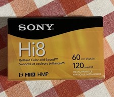 Sony Hi8 60 min Digital8 120 min Hi8 HMP Camcorder Cassette Tape New P6120HMPR