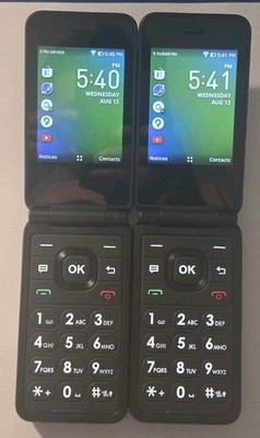 Cricket Debut Flex, U1030AC, Pre-Owned, 4G LTE Flip Phone, Each Sold Separately