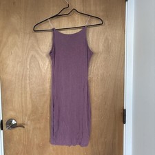 Boohoo Mauve Purple Minimalist Slip Dress US 2