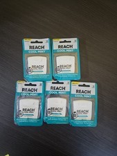 New/Sealed lot of 5 Reach Dental Floss, Cool Mint, 5 Count, Free Ship