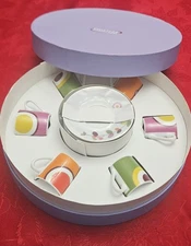 Philippe Deshoulieres France Porcelain Demitasse, Set of 6 - New in Gift Box