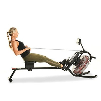 FITNESS REALITY WATER ROWING MACHINE 300 LB WEIGHT CAPACITY - BLACK