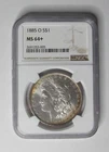 1885-O U.S. Silver Dollar * Morgan * NGC MS64+ * 90% Silver * No Reserve