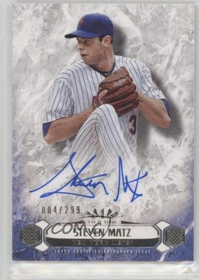 2016 Topps Tier One Breakout 4/299 Steven Matz #BOA-SMA Auto 4l3