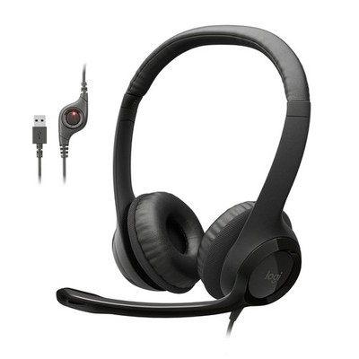 Logitech H390 Wired Headset For Pc/Laptop Stereo Headphones Noise Cancelling