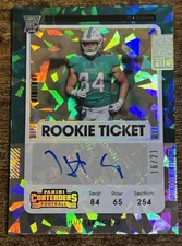 2021 Panini Contenders Rookie Ticket Cracked Ice Auto /21 Hunter Long RC SSP