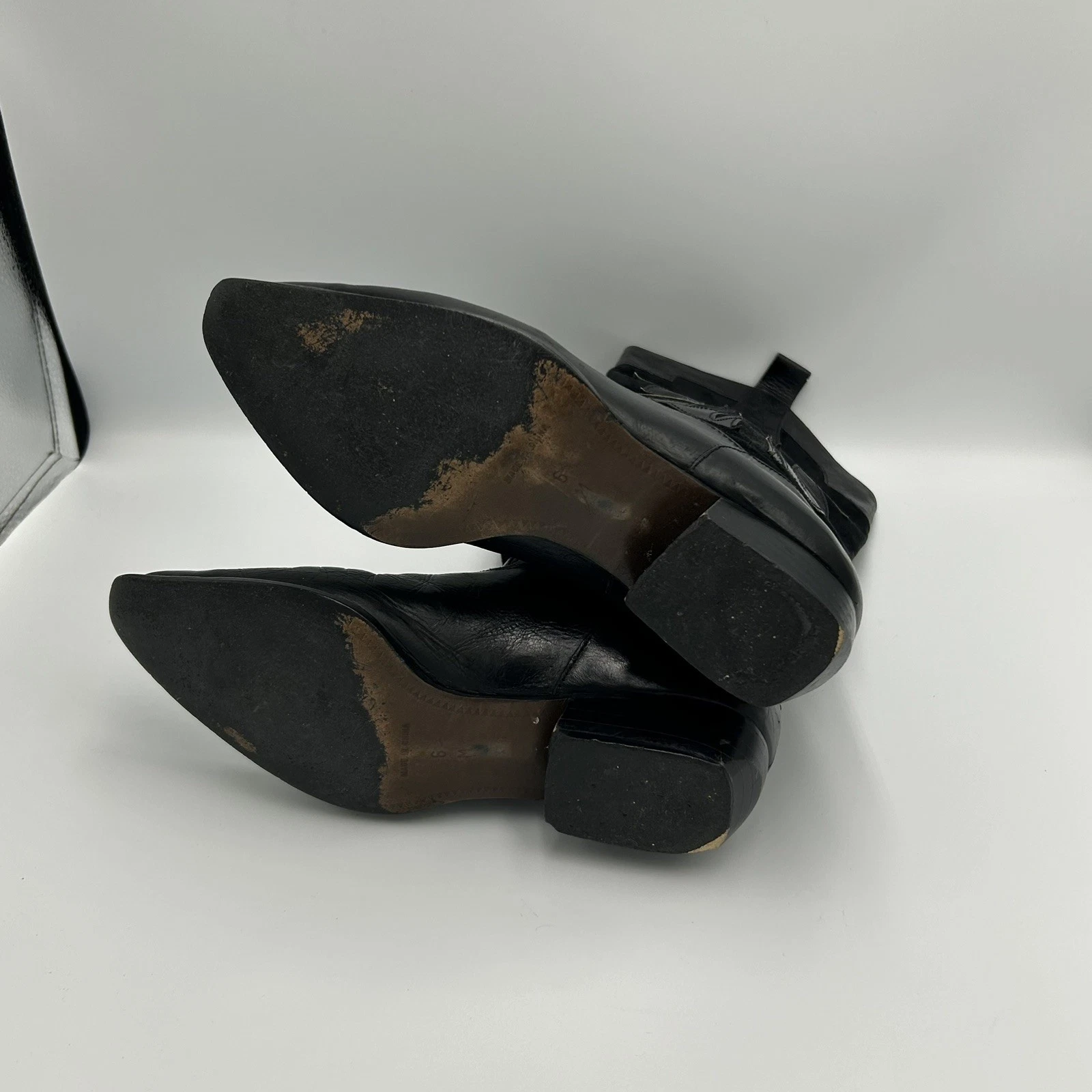 VANS Stivali da cowboy VanEli neri in pelle scamosciata taglia 6 donna