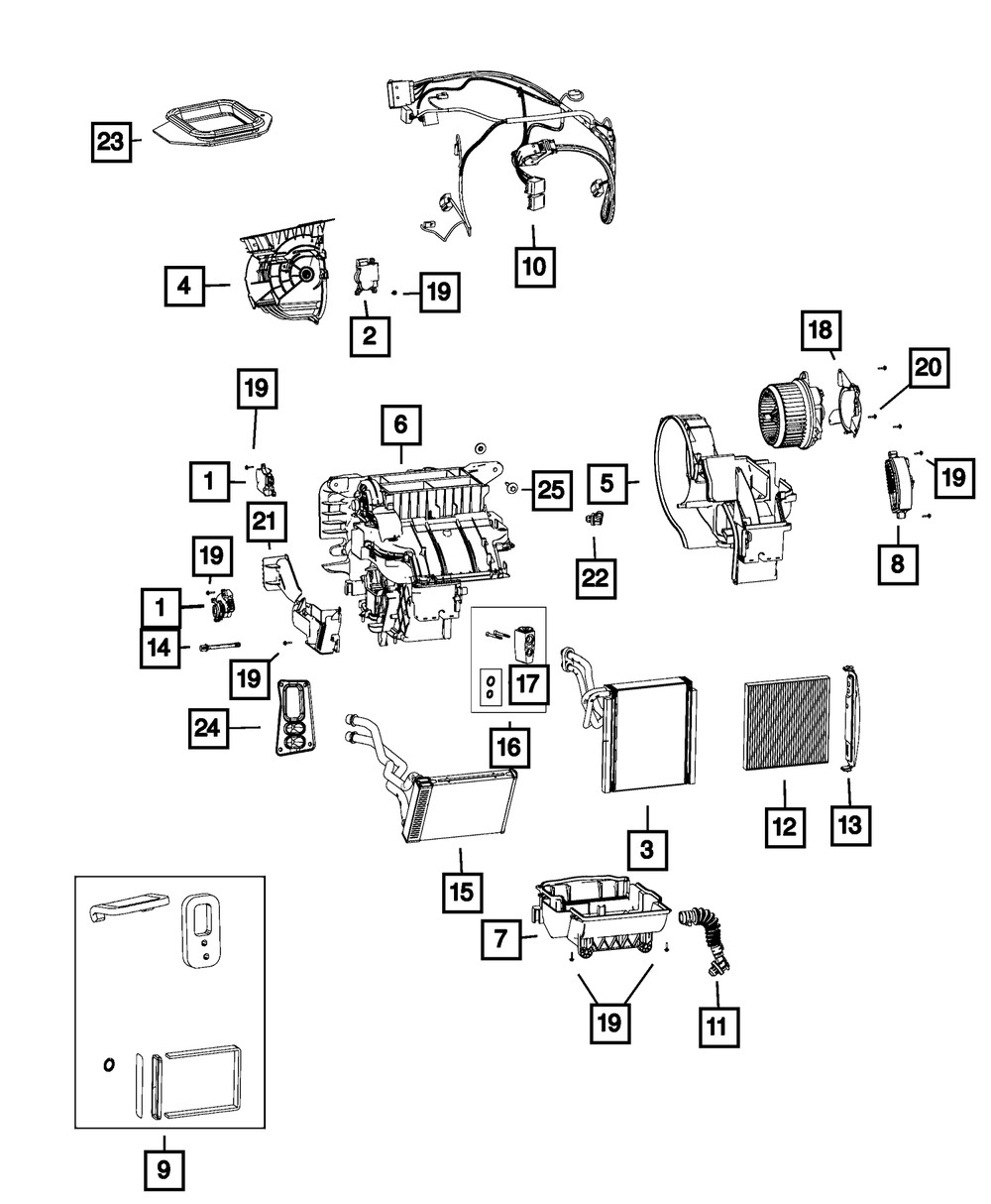 Genuine Mopar Slim Line Seal Kit 68153949AA