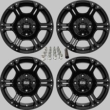 YAMAHA VIKING 700 14" VIPER BLK ATV / UTV ALUMINUM WHEELS (SET 4) IRS11K